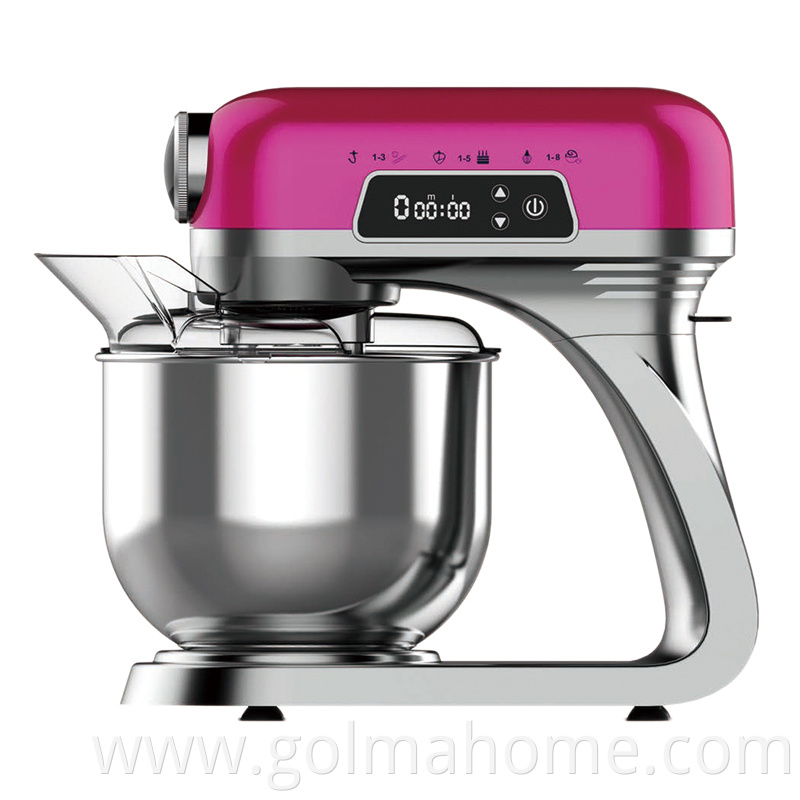 10 speeds powerful 1000W stand dough mixer stand mixer with digital display 5L S/S bowl